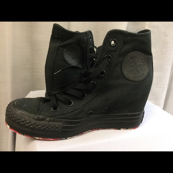 Converse Shoes - CONVERSE AALL-STAR BLACK WEDGES. LIKE NEW.